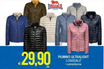 MD Discount Lonsdale Piumino Ultralight offerta