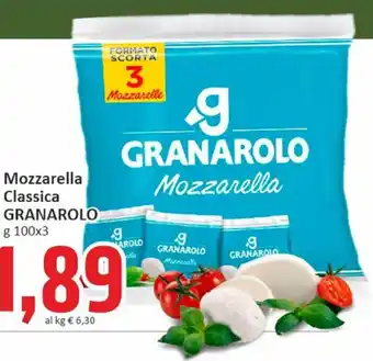 Paghi Poco Mozzarella Classica GRANAROLO g 100x3 offerta