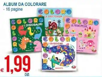 MD Discount Album da Colorare 16 pagine offerta