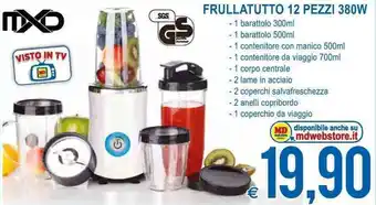 MXD Frullatutto 12 pezzi 380W