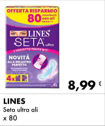 Iper Tosano LINES Seta ultra ali x 80 offerta