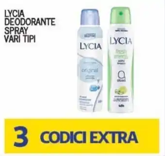 Splendidi e Splendenti LYCIA DEODORANTE SPRAY VARI TIPI offerta