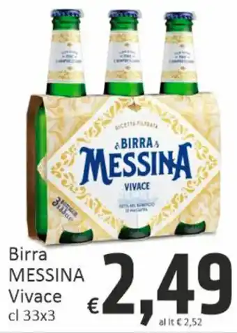 Paghi Poco Birra MESSINA Vivace cl 33x3 offerta