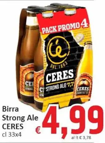 Paghi Poco Birra Strong Ale CERES cl 33 x 4 offerta