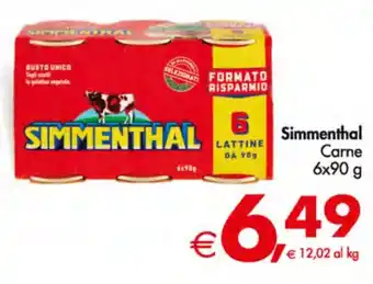 Deco Supermercati Simmenthal Carne 6x90 g offerta