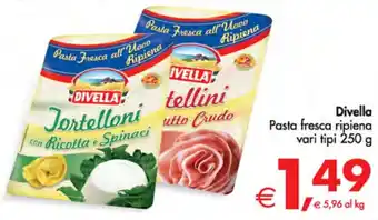 Deco Supermercati Divella Pasta fresca ripiena vari tipi 250 g offerta