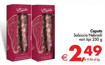 Deco Supermercati Caputo Salsiccia Nebrodi vari tipi 250 g offerta