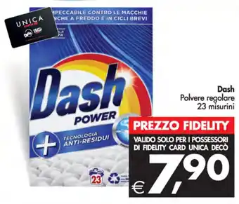 Deco Supermercati Dash Polvere regolare 23 misurini offerta