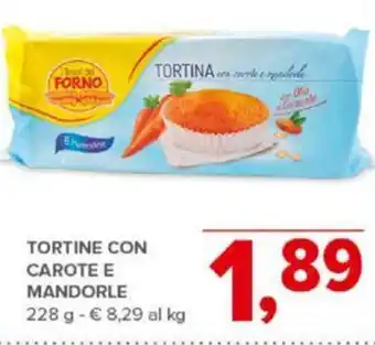 Todis TORTINE CON CAROTE E MANDORLE 228 g offerta