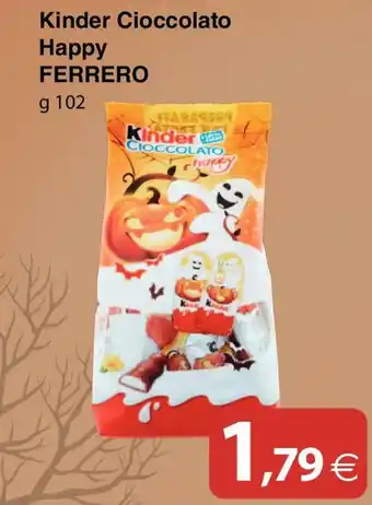 Docks Cash&Carry Ferrero Kinder Cioccolato Happy 102 g offerta