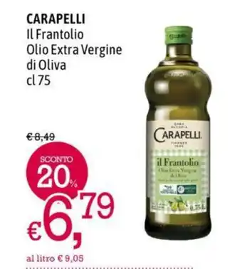 A&O CARAPELLI Il Frantolio Olio Extra Vergine di Oliva cl 75 offerta