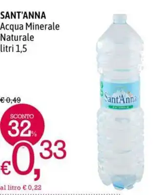 A&O SANT'ANNA Acqua Minerale Naturale litri 1,5 offerta