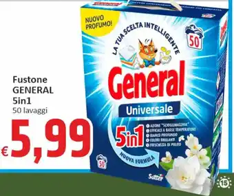 Paghi Poco Fustone GENERAL 5in1 50 lavaggi offerta