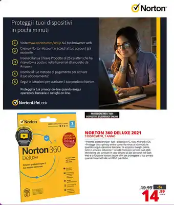 Comet Norton 360 Deluxe 2021 offerta