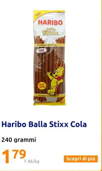 Action Haribo Balla Stixx Cola 240 grammi offerta