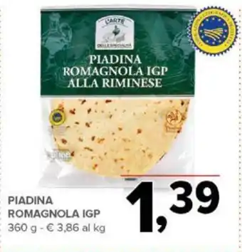 Todis PIADINA ROMAGNOLA IGP 360 g offerta