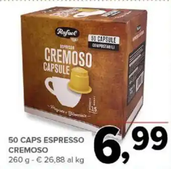 Todis 50 CAPS ESPRESSO CREMOSO 260 g offerta