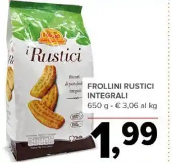 Todis FROLLINI RUSTICI INTEGRALI 650 g offerta