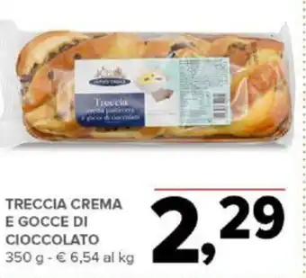 Todis TRECCIA CREMA E GOCCE DI CIOCCOLATO 350 g offerta