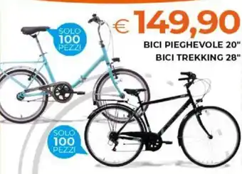 Todis BICI PIEGHEVOLE 20 BICI TREKKING 28 offerta