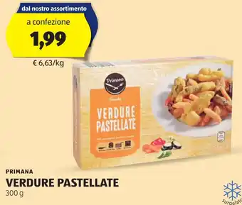 ALDI Primana VERDURE PASTELLATE 300 g offerta