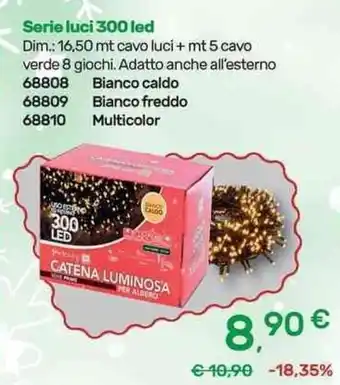 Serie luci 300 led