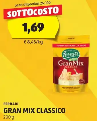 ALDI FERRARI GRAN MIX CLASSICO 200 g offerta