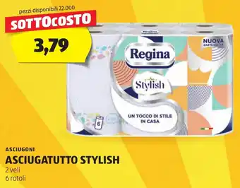 ALDI ASCIUGONI ASCIUGATUTTO STYLISH 2 veli 6 rotoli offerta