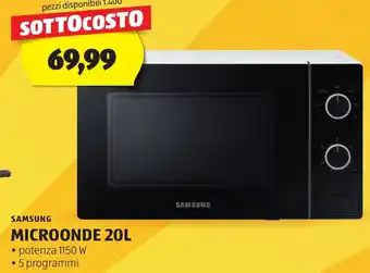 ALDI SAMSUNG MICROONDE 20L offerta