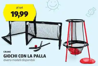 ALDI CRANE GIOCHI CON LA PALLA offerta