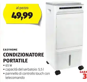 ALDI EASYHOME CONDIZIONATORE PORTATILE offerta