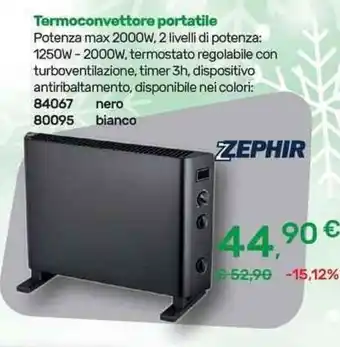 Zephir Termoconvettore portatile
