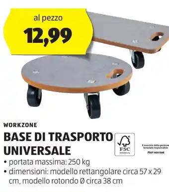 ALDI WORKZONE BASE DI TRASPORTO UNIVERSALE offerta