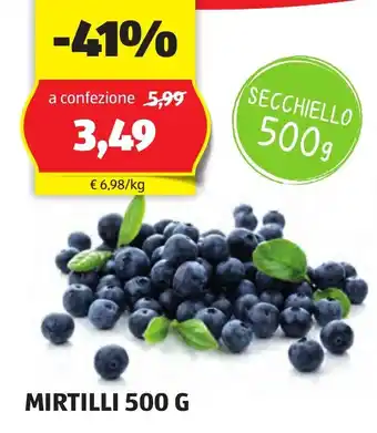 ALDI MIRTILLI 500 G offerta