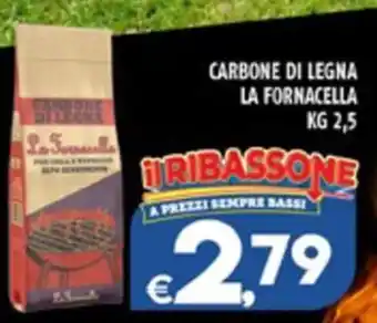 Il Centesimo CARBONE DI LEGNA LA FORNACELLA KG 2,5 offerta