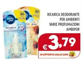 Il Centesimo RICARICA DEODORANTE PER AMBIENTI VARIE PROFUMAZIONI AMBIPUR offerta