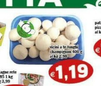 Il Castoro Supermercati Funghi champignon offerta