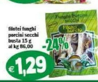 Il Castoro Supermercati Funghi porcini offerta
