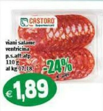 Il Castoro Supermercati Salame offerta