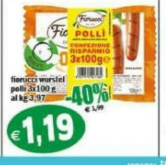 Il Castoro Supermercati Wurstel di pollo offerta