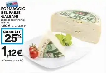 Coop FORMAGGIO BEL PAESE GALBANI offerta