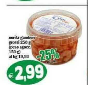 Il Castoro Supermercati Gamberi offerta