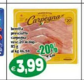 Il Castoro Supermercati Prosciutto crudo offerta