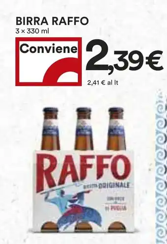 Coop BIRRA RAFFO 3 x 330 ml offerta