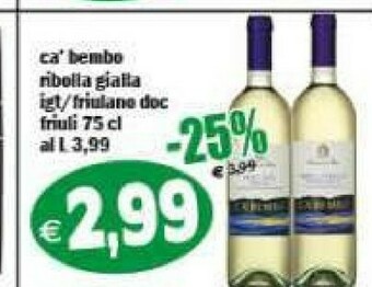 Il Castoro Supermercati Vino bianco offerta