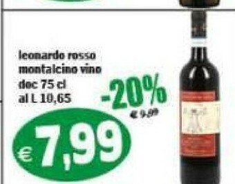 Il Castoro Supermercati Vino rosso offerta