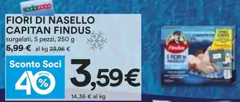 Coop FIORI DI NASELLO CAPITAN FINDUS surgelati, 5 pezzi, 250 g offerta