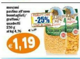 Il Castoro Supermercati Pasta all'uovo offerta