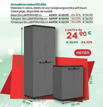 Bricoware Keter Armadio in resina Più Alto offerta