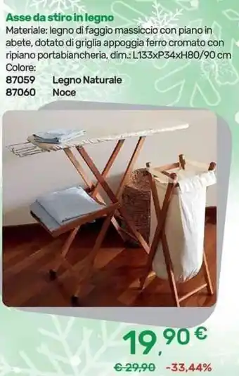 Asse da stiro in legno